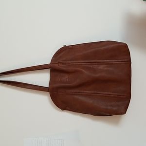 Antik Kraft Faith Tote Bag, Brown Vegan Leather